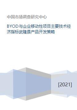 BYOD與企業移動性項目技術經濟指標分析及武隆縣產品開發策略